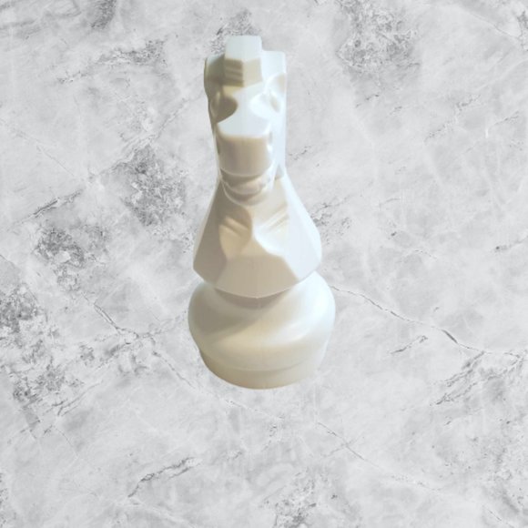 Large Decorative 9 Inch Tall Knight Piece Chess White Horse Mega Chess Piece - Picture 4 of 6
